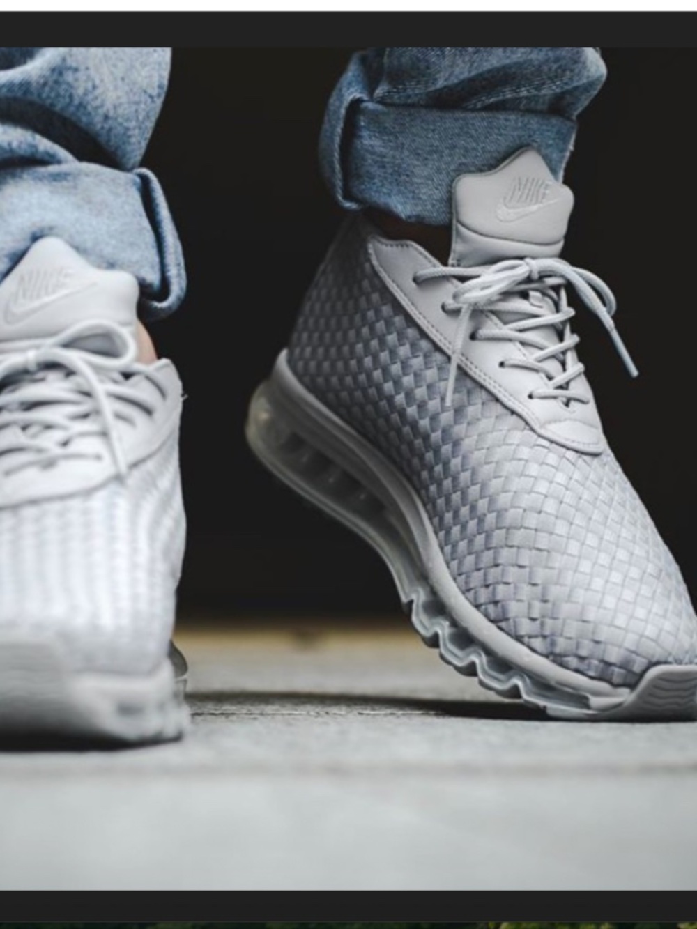Nike Air Max Woven Boot Wolf Grey White Casual Sneaker 921854-001 Men’s 11.5